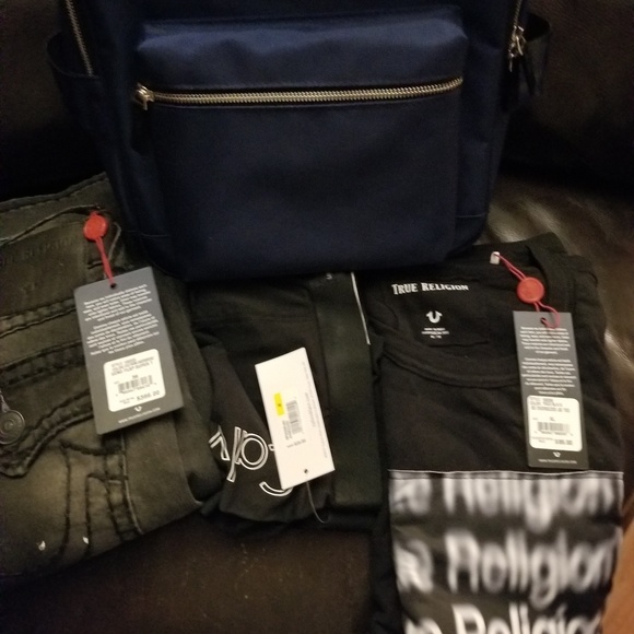 True religion jean n shirt and calvin klien UW